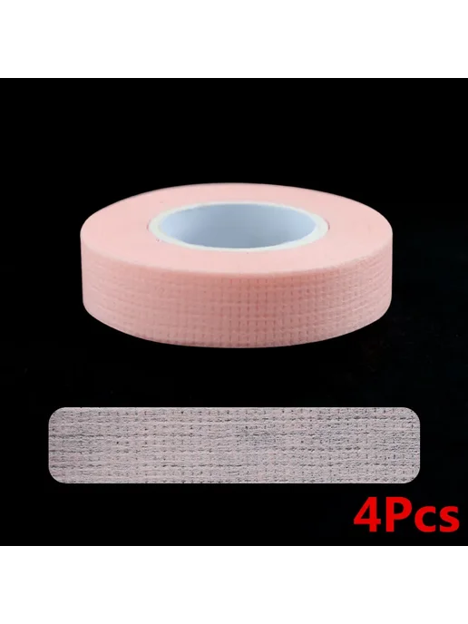 GLAMLASH Клейкая лента для ресниц 4Pcs Pink Nonwoven, 4 шт