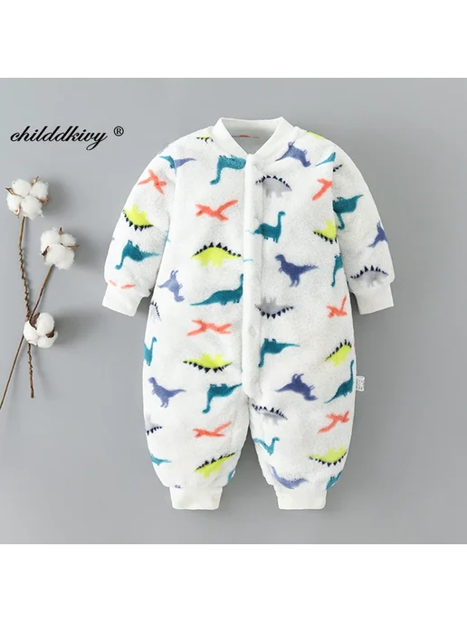 childdkivy Детский фланелевый комбинезон 0-9 месяцев, вариант