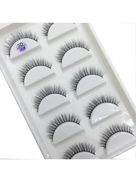 MZFES 3D накладные ресницы, 5 пар, Цвет 109, вариант, фото 6