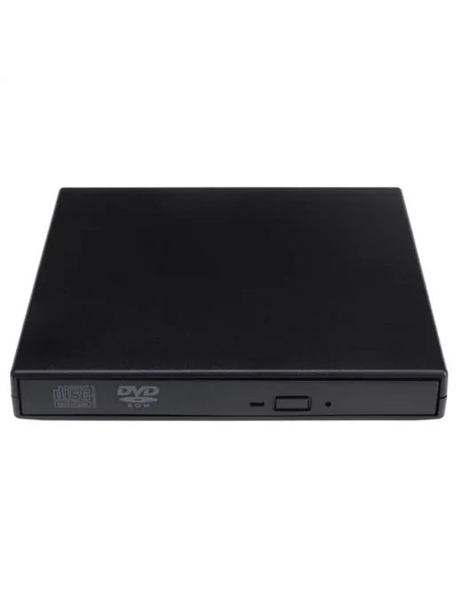 elenxs Внешний DVD-RW привод USB 2.0, черный, черный