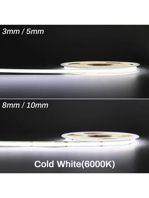 cooleeon Лента Cold white 6000K Без вилки 11W 5 Meters, 11 Вт