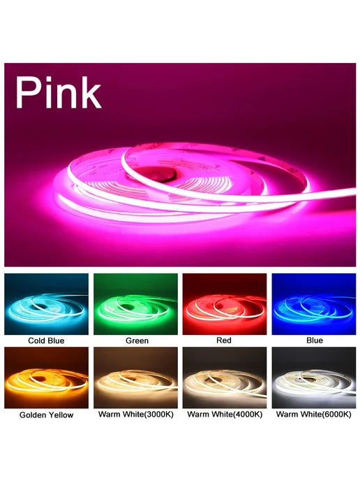 cooleeon лента Red Без вилки 3 Meters (9.84ft) 24V-3mm-384LEDs-7W, 7 Вт, фото 7