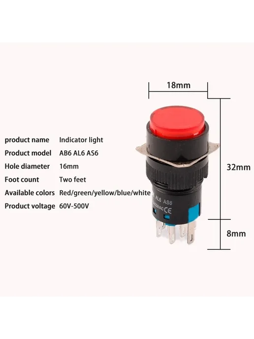 Нет бренда Переключатель Rectangle Red 12V With Light Self-Locking, красный, фото 7
