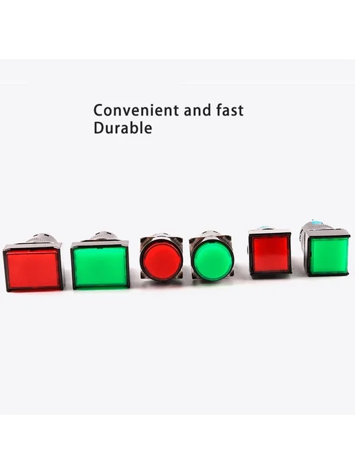 Нет бренда Переключатель Rectangle Yellow Self-Locking 220V With Light, желтый, фото 6