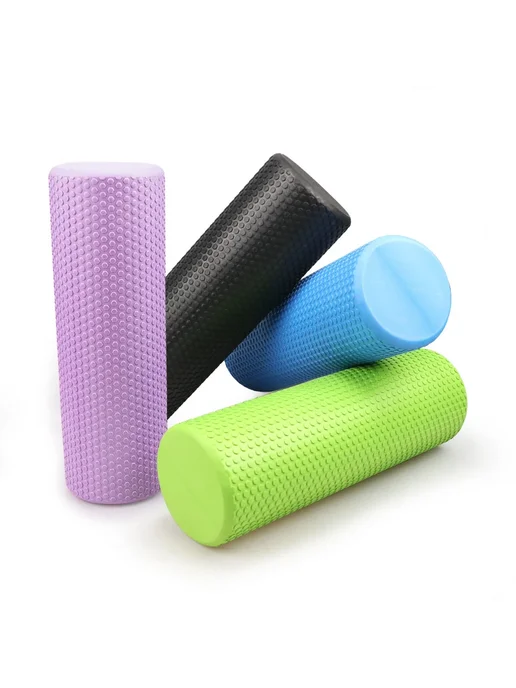 Нет бренда Yoga Foam Roller YJ50 Слоновая кость, голубой, фото 3