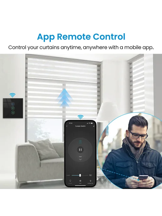QCSMART Переключатель штор 4 Channel RF Remote, 4 Channel RF Remote, фото 3