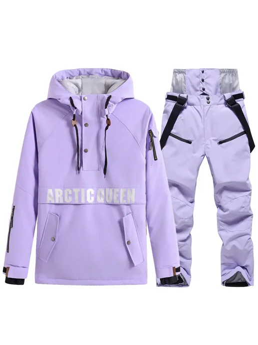 ARCTIC QUEEN Женский лыжный костюм из полиэстера, голубой, фото 3