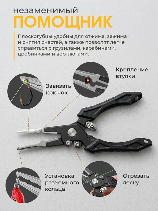 Плоскогубцы многофункциональные рыболовные, вариант, фото 2