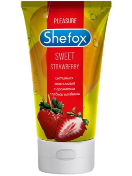 SHEFOX Гель-смазка интимная сладкая клубника 100мл, 100 мл, фото 2