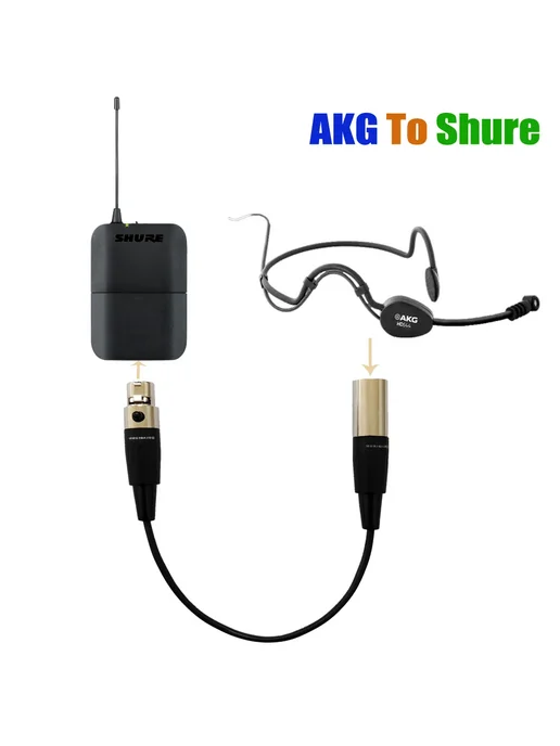 DARVERSON Кабель AKG 3-контактный на TA4F 4-штырьковый, вариант