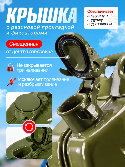 Канистра Емкость для Горючего 20 литр, вариант, фото 2
