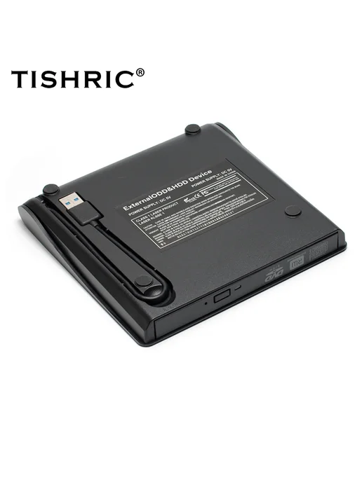 Нет бренда Внешний оптический привод TISHRIC USB 3,0 для ПК и ноутбуков, вариант, фото 3