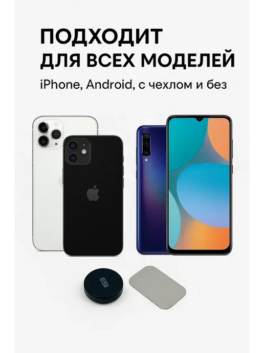 ЛИЛОК Магнитный держатель для телефона в машину, вариант, фото 3