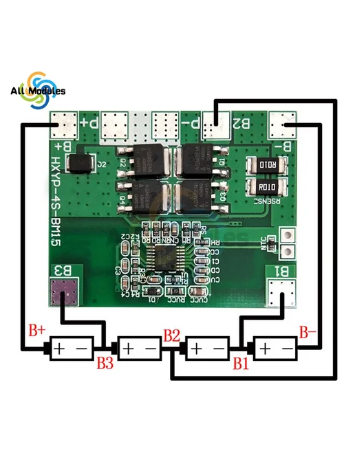 Diymore Плата защиты LiFePO4 4S 3.7V HXyp-BM15, вариант, фото 6