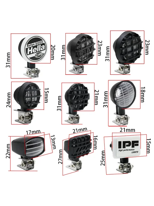 Madifier LED фары черные 1 10, Color B, черный, фото 3