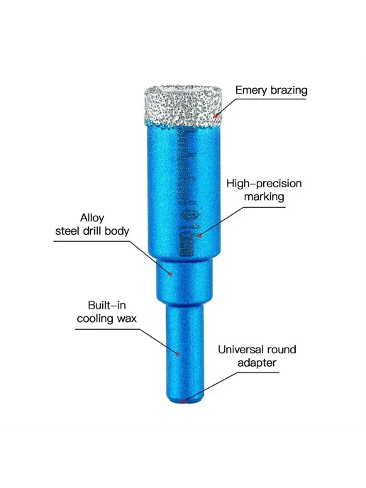 Нет бренда Колонковое буровое долото VIBRATITE 6 8 10 12 14 16 мм синег, вариант, фото 4