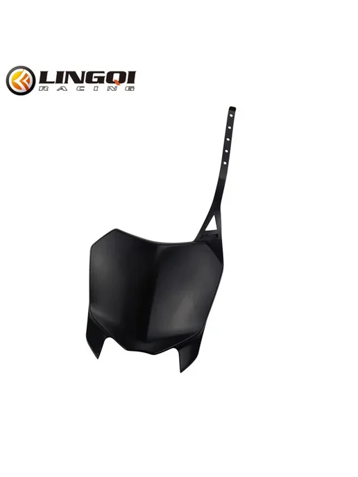 Lingqi LING QI Pit Dirt Bike Передний номерной знак Мотоцикл CRF 11, черный