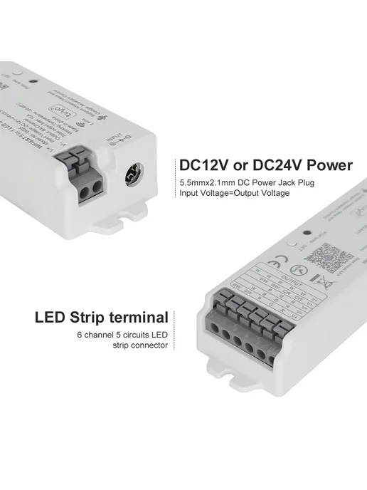 cooleeon RGB контроллер 5 в 1 Wifi-BT 5-in1 Dimmer, вариант, фото 6