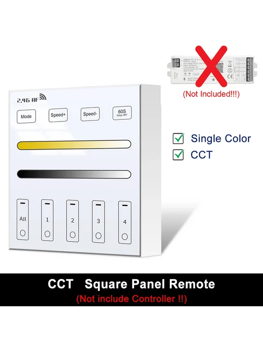 cooleeon RGB контроллер 5 в 1 86-Panel CCT RC, вариант