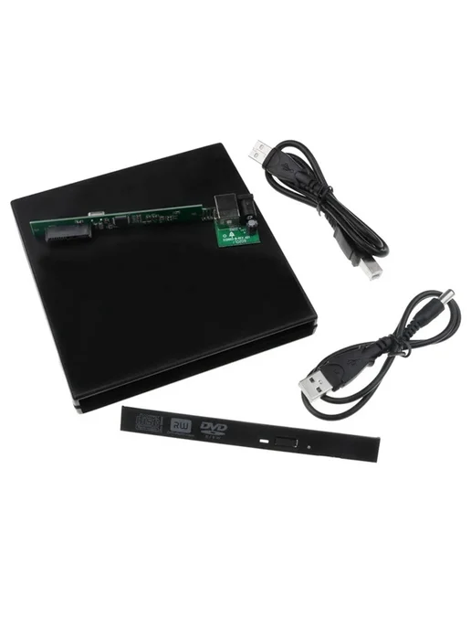 Нет бренда 12,7 мм внешний корпус для DVD USB 2,0 Внешний DVD CD-ROM че, вариант