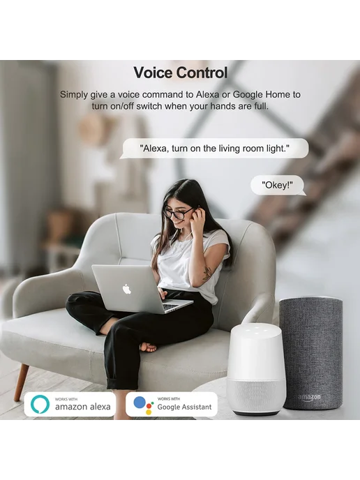 SZKOSTON Wi-Fi Модуль выключателя 1CH, 150W, 5A, Комплект wifi, 150 Вт, фото 5