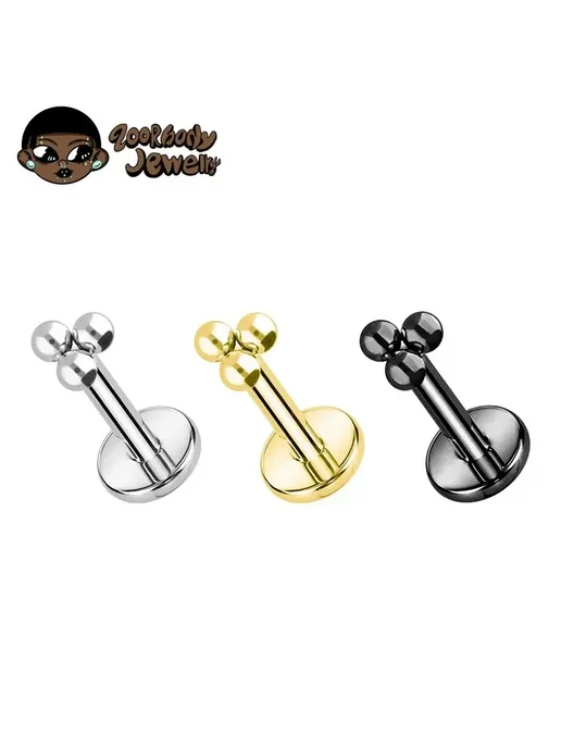 ZOORBODY JEWELRY Титановый пирсинг ZOORBODY 16G 1.2x4mm, 16 г, фото 2