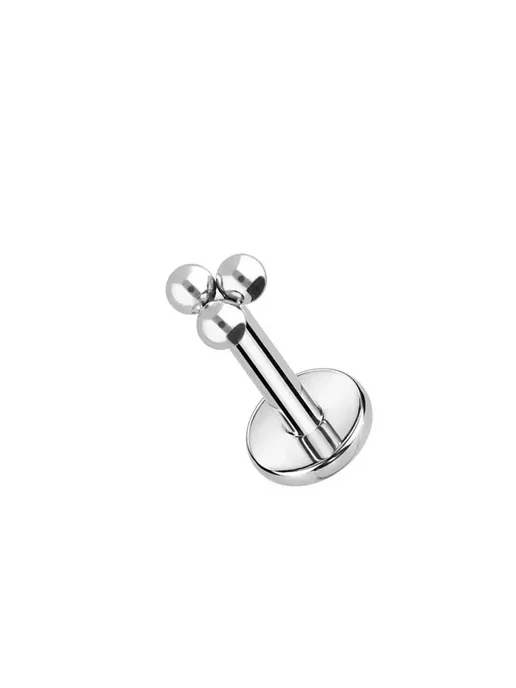 ZOORBODY JEWELRY Пирсинг Лабрет уши 1 pcs-Titanium 18G 1.0x6mm, 18 г