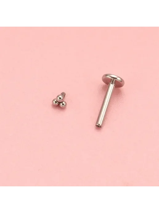 ZOORBODY JEWELRY Пирсинг Лабрет уши 1 pcs-Titanium 18G 1.0x6mm, 18 г, фото 5