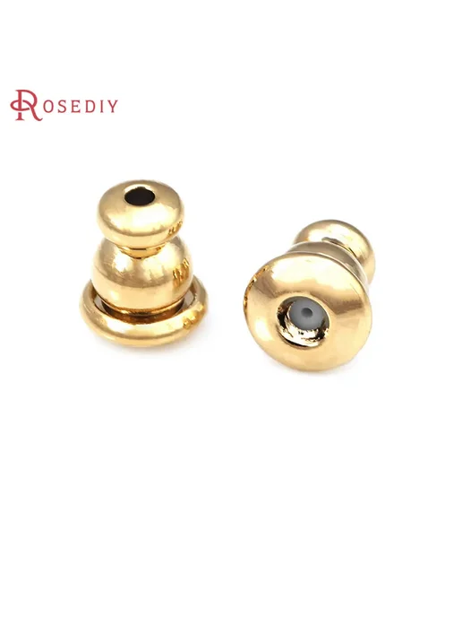 Rosediy Заглушки для сережек 6x4.5мм, 30шт, 6x4.5 мм, 30 шт, фото 3