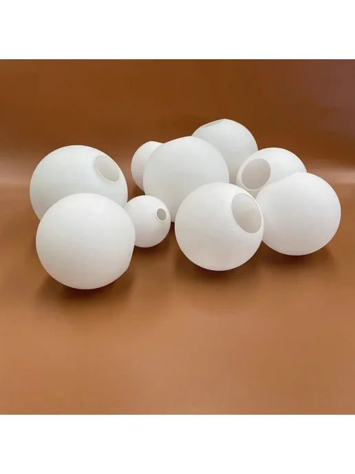 Белый абажур для лампы, D25cm-9.5-10cm, белый, фото 4