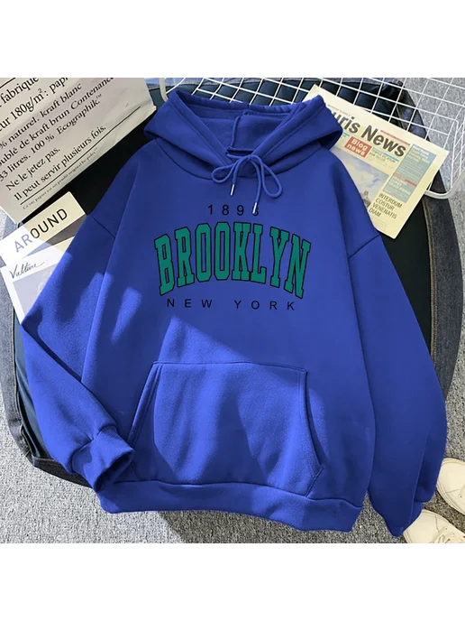 Худи 1898 Brooklyn New York, бежевый, фото 6