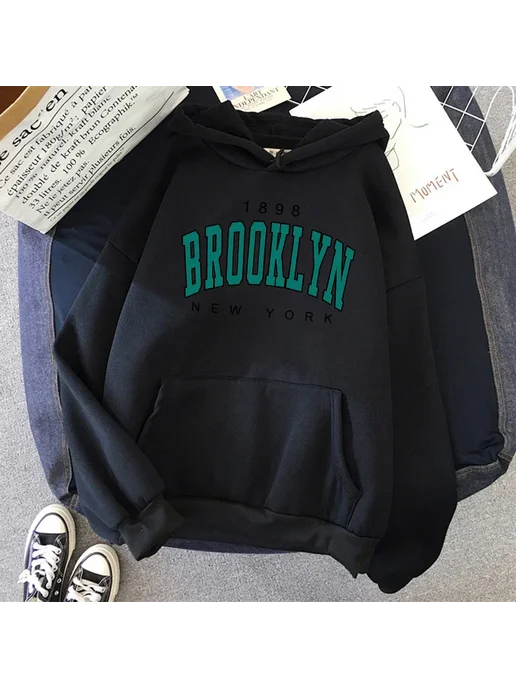 Худи 1898 Brooklyn New York, бежевый, фото 7