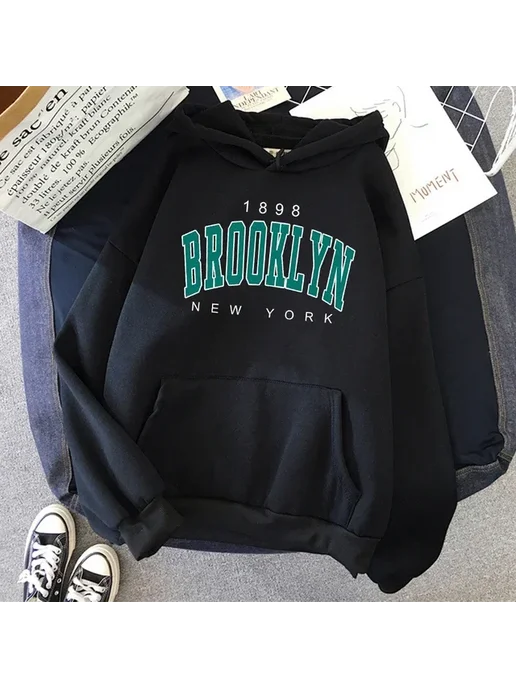 Худи 1898 Brooklyn New York, черный