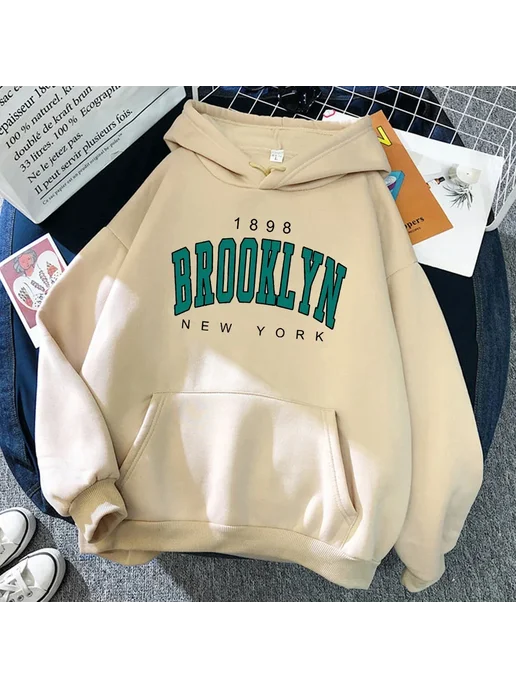 Худи 1898 Brooklyn New York, синий, фото 3
