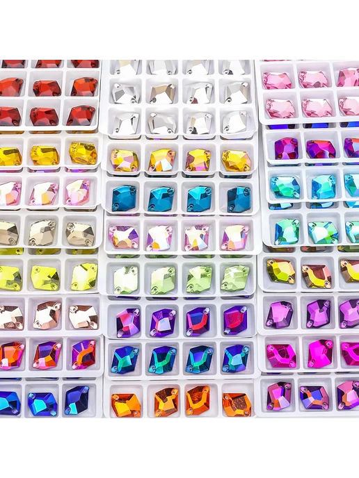 Нет бренда Стеклянные кристаллы mix color, мультицвет, вариант, фото 5