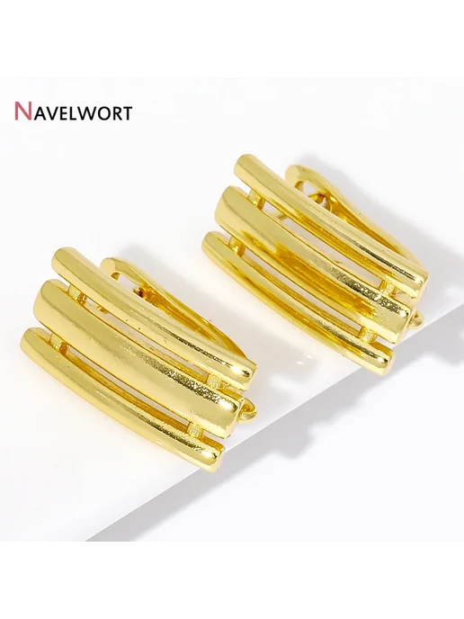 NAVELWORT Застежки для сережек Rhodium plated 12mm*20mm, серый, фото 5
