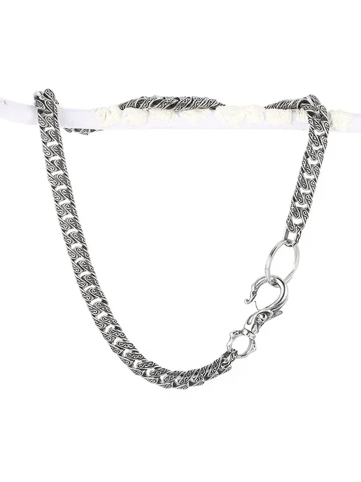 KALEN Цепочка из нержавеющей стали 12 мм для мужчин Necklace, серый, фото 6