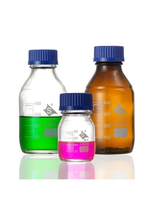 Нет бренда Прозрачная стеклянная бутылка для реагентов Clear 100ml, 100 мл