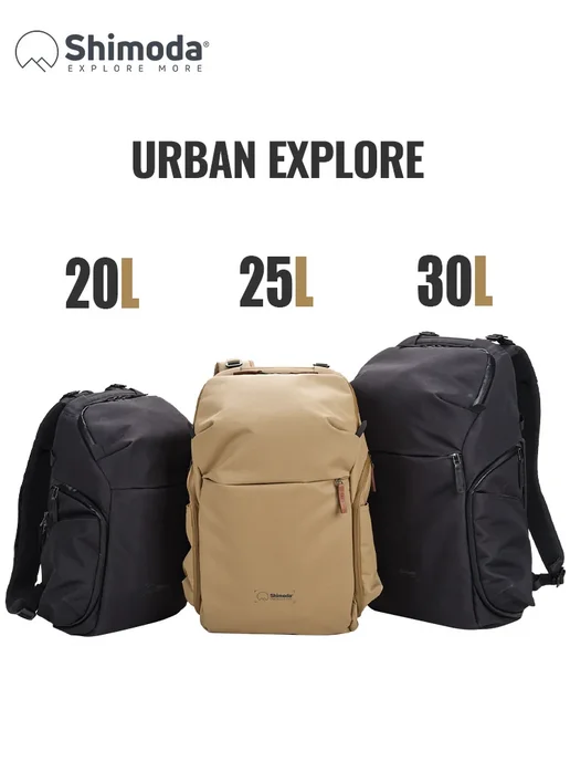 Нет бренда Shimoda UE 25L Black фоторюкзак, 25 л, фото 2