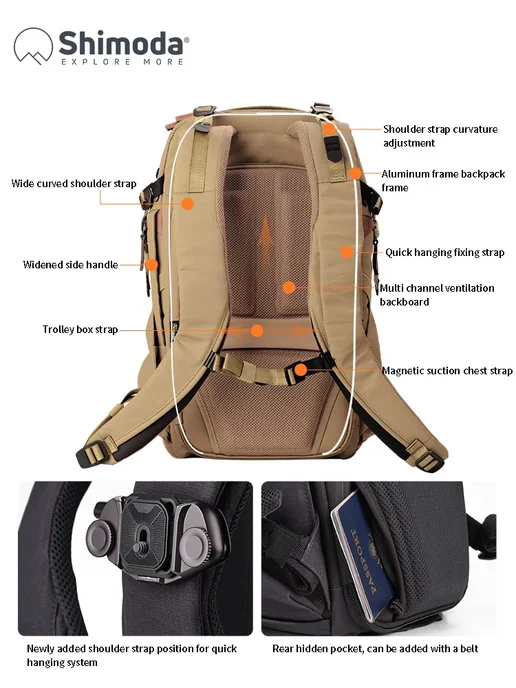 Нет бренда Shimoda UE 25L Black фоторюкзак, 25 л, фото 4