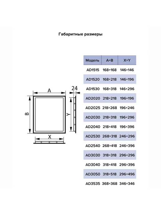 AURAMAX Люк-дверца ревизионная, нажимная, 268х418 мм, 318x518 мм, фото 3