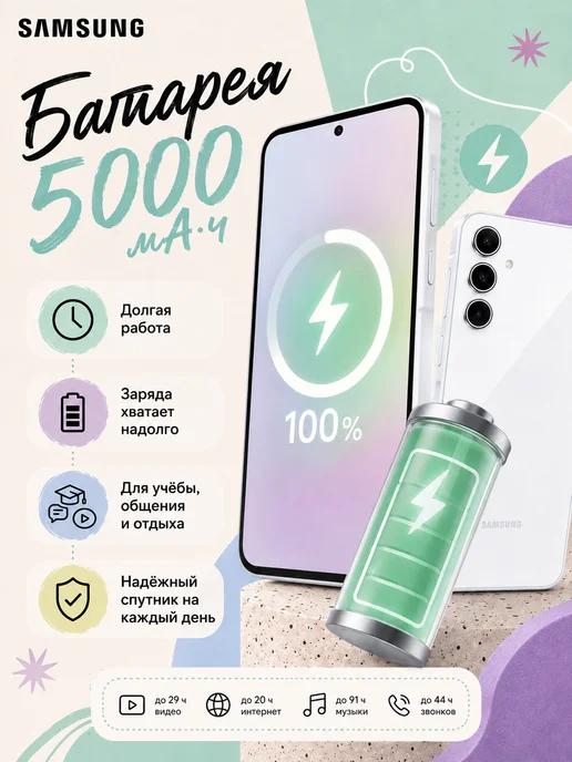 Смартфон Samsung A35 6/128 ГБ, черный, фото 5