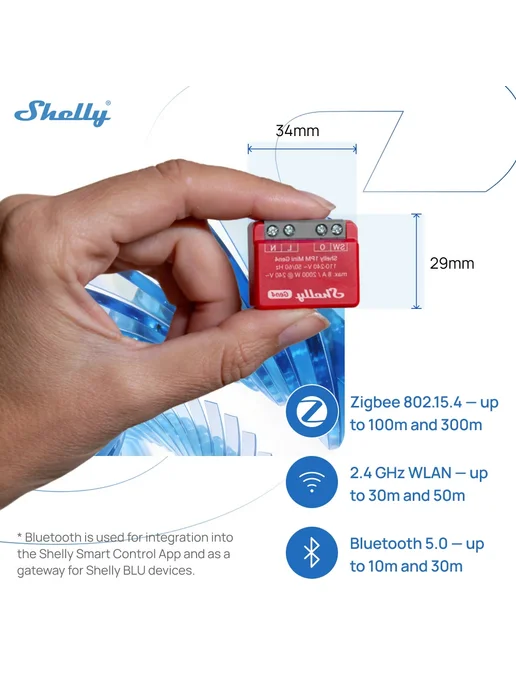 Shelly 1 Gen4 Zigbee Wi-Fi Smart Switch, 1 Pcs, 1 шт, фото 5