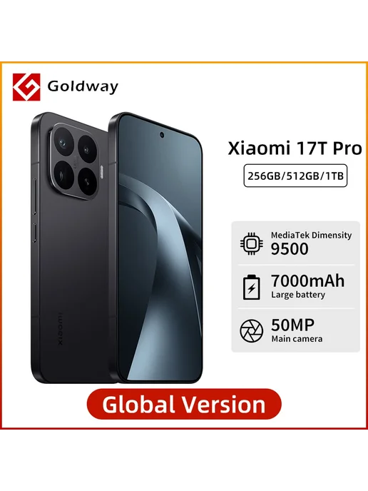 Смартфон Xiaomi 17T Pro 12/1024 ГБ, черный, фото 2