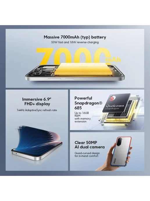 Смартфон Xiaomi M7 6/128 ГБ, серебристый, фото 3