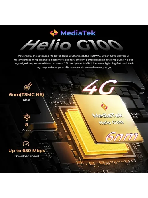Смартфон HOTWAV Uniwa Cyber 16 Pro 8/512 ГБ, черный, фото 3