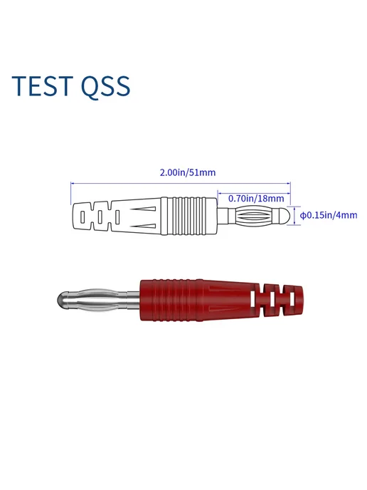 TEST QSS Провода для мультиметра, Цвет D, 2 шт, 2 шт, фото 4