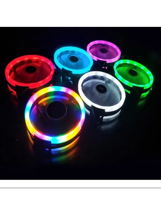 Нет бренда RGB вентилятор для ПК 120 мм A5, зеленый, фото 7