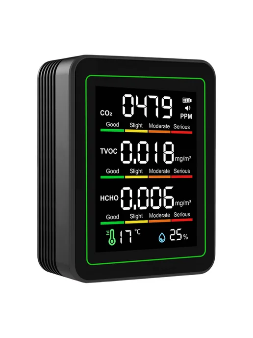 Многофункц. датчик AQ CO2 TVOC HCHO T&H для квартиры, вариант, фото 2