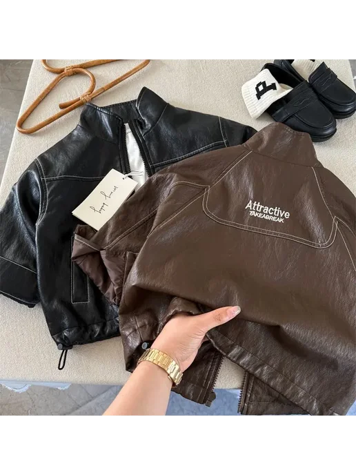 Нет бренда Детские кожаные кардиганы Tommy Hilfiger, коричневый, фото 3